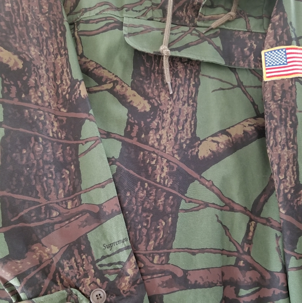 Supreme AW12 Green Tree Camo field Pullover